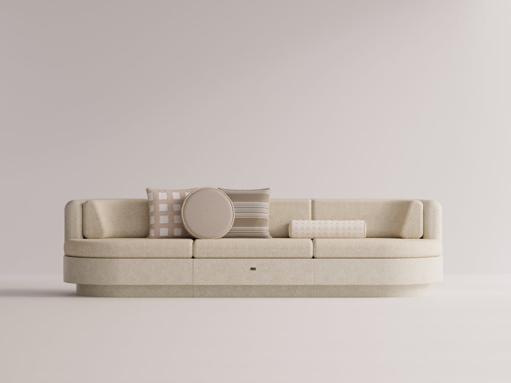 Angelia Üçlü Koltuk Beige Bliss